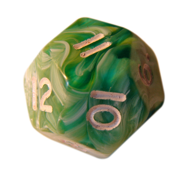 An image of a twelve sided die.