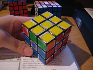 Completed top face.
