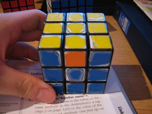 Two matching corners.